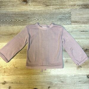GB Girls sweater with bow tie back. Mauve/pink Size Large Girls